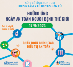 Hưởng ứng ngày An toàn người bệnh Thế giới 17/9/2024