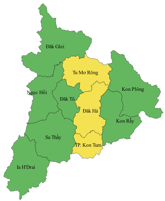 Cấp độ dịch theo quy mô huyện, thành phố
